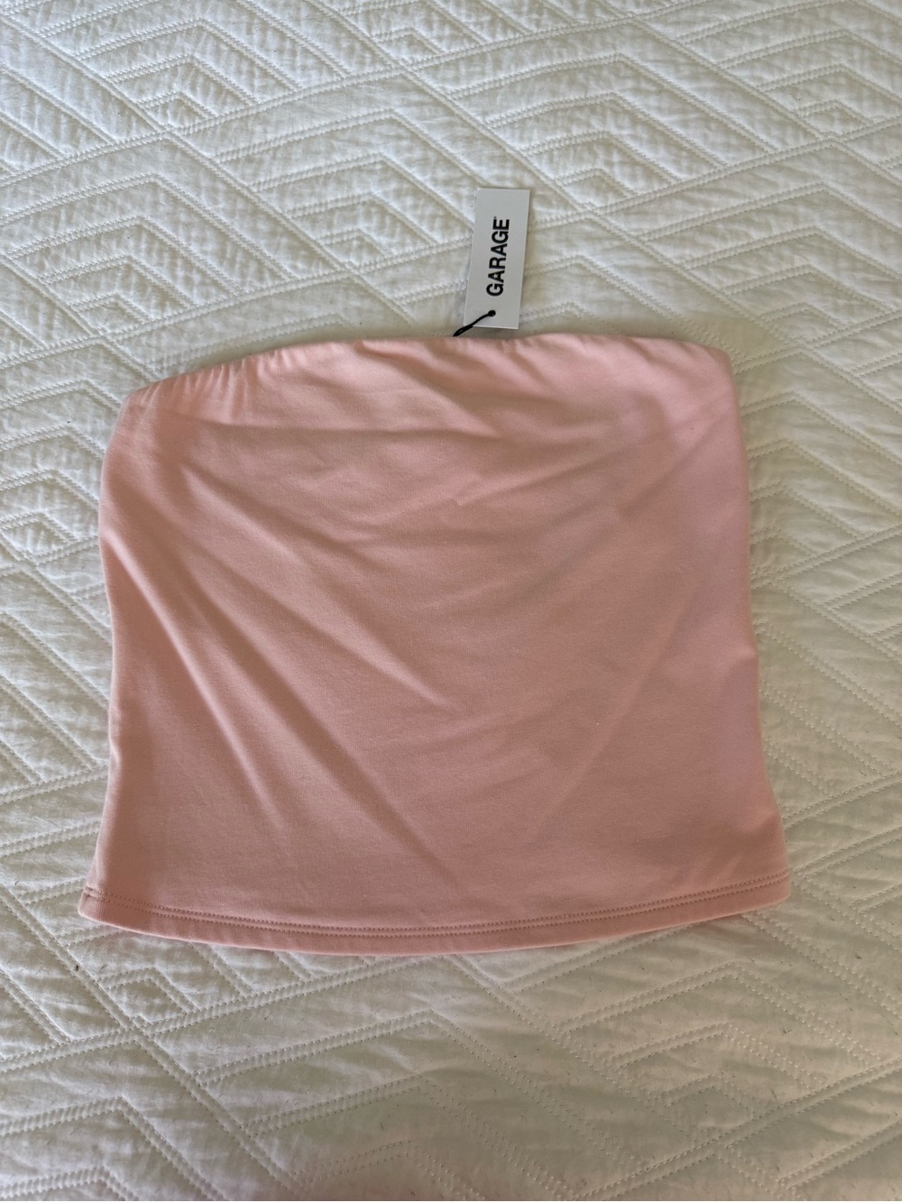 GARAGE  Light Pink Strapless Tube Top
